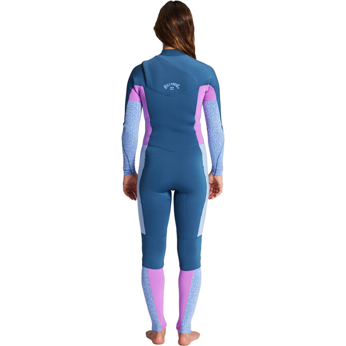 2024 Billabong Mujer Synergy 3/2mm Chest Zip Neopreno ABJW100129 - Deep Sea